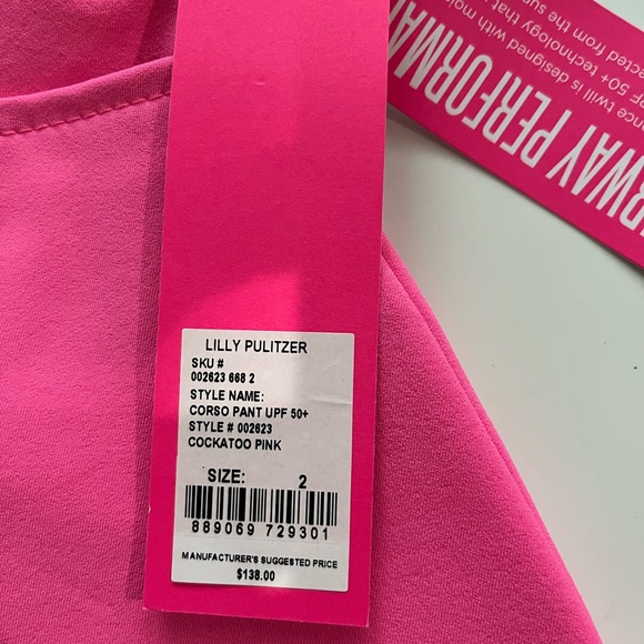 Lily Pulitzer Corso golf pants cockatoo pink - Picture 6 of 7